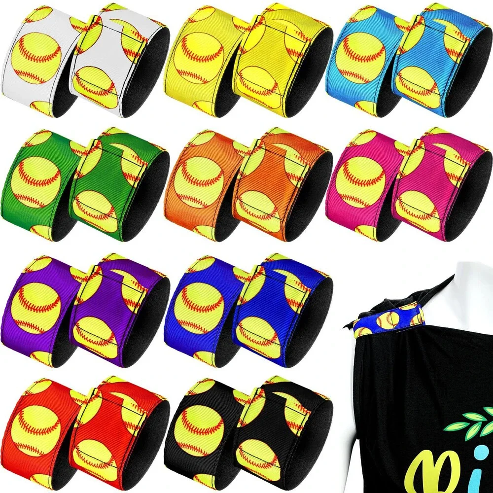 Yinder 10 Pairs Softball Soccer Shirt Sleeve Holders Clips Straps Ties Sports